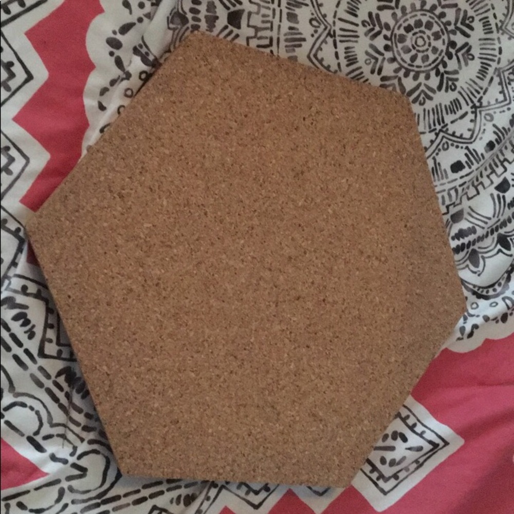 4 cork hexagons
